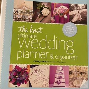 Hard cover wedding planner book